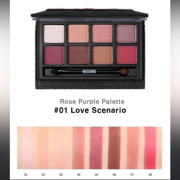 Tony Moly Glam Eye Rose Purple Palette in Wallet Case #01 Love Scenario - Picture 2 of 8